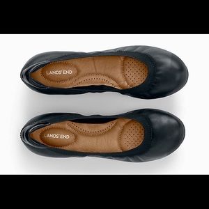 NWT Land’s End Comfort Elastic Black Ballet Flat